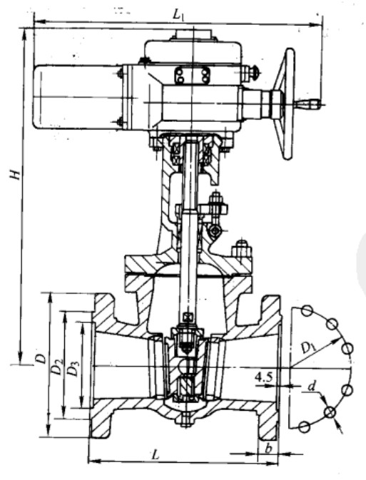 Z942Y-100�ͷ��m�B��늄��l�y��Ҫ���μ��Y(ji��)��(g��u)�ߴ�D