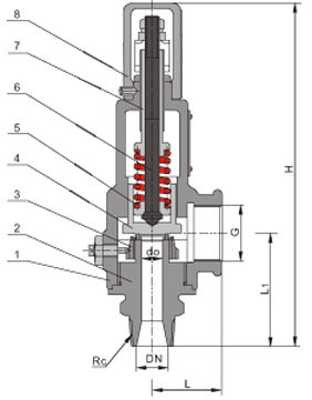 A21����΢��ʽ�ݼy�y(DN32~DN80(1.6MPa,2.5MPa,4.0MPa)��Ҫ�����B�ӳߴ�D