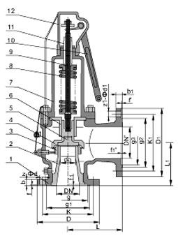 A44Y�����֏���ȫ�����]ʽ�y���γߴ�D