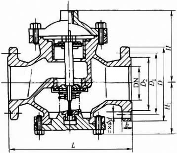 H7B41X-16C���T�Һ��ֹ���y���γߴ�