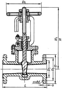 Z41F46�ͷ������r��Шʽ�l�yPN16��PN25���γߴ�D