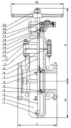 Z47WF��ȼ���l�y���oй©ȼ��ƽ���l�y��PN16��PN64���γߴ�D